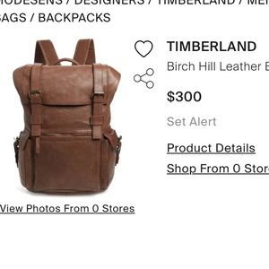 Timberland Birch Hill Leather Backpack